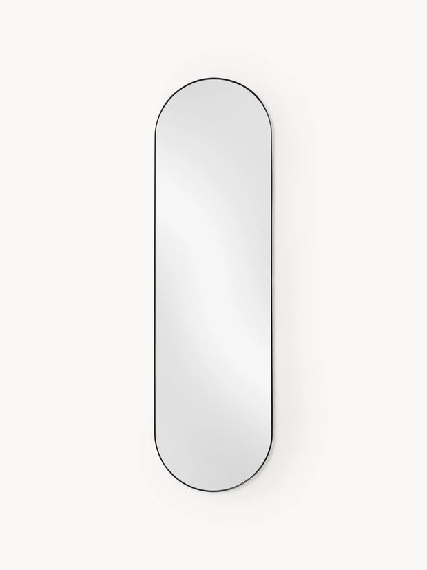 Miroir Mural Ovale Noir (4 Tailles)