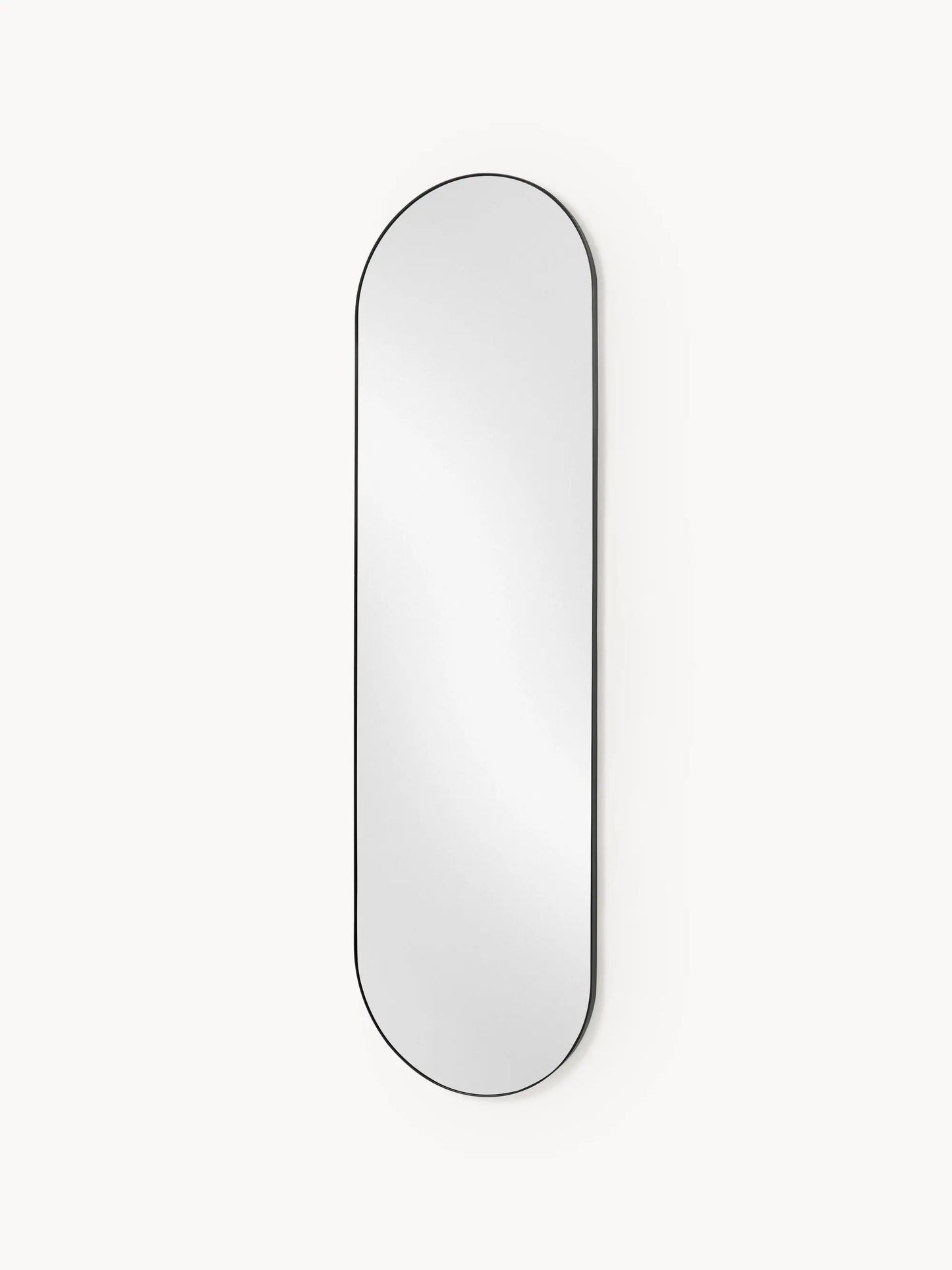 Miroir Mural Ovale Noir (4 Tailles)
