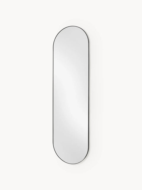 Miroir Mural Ovale Noir (4 Tailles)
