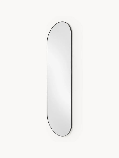 Miroir Mural Ovale Noir (4 Tailles)