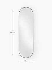 Miroir Mural Ovale Noir (4 Tailles)