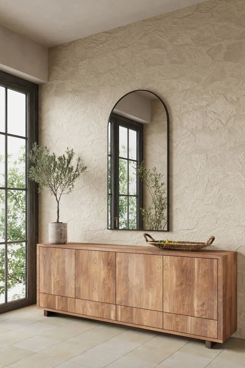 Miroir Arqué noir Minimaliste ( 7 Dimensions )