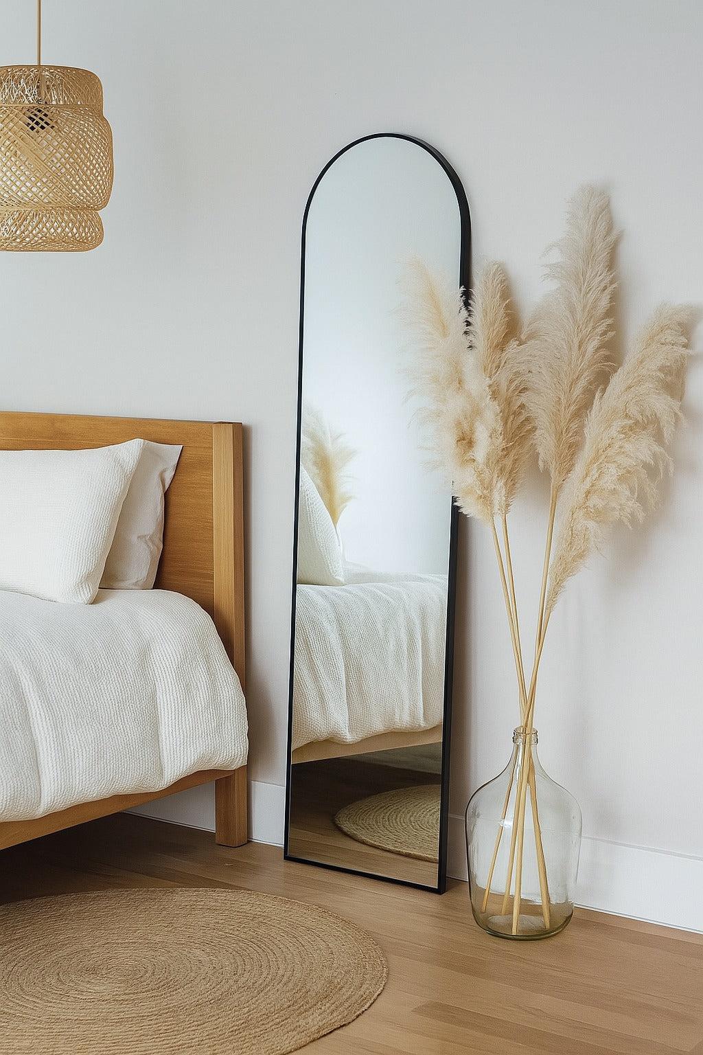 Miroir Arqué noir Minimaliste ( 7 Dimensions )