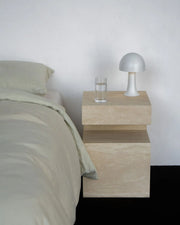 Table d'appoint en travertin Magnifis - Modernista Maroc