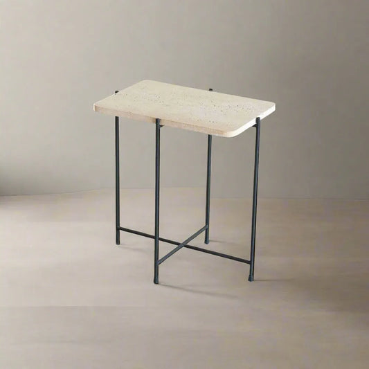 Table d’appoint Loraine en travertin