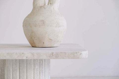Table basse en travertin Olympia - Modernista Maroc